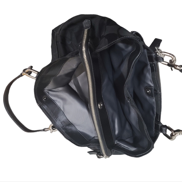 Coach Chelsea Jayden Signature C Handbag With Black Reptile Pattern Accents - Picture 11 of 17